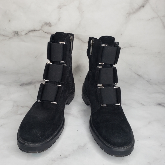 Aquatalia Shoes - Aquatalia Liv Suede waterproof combat boots